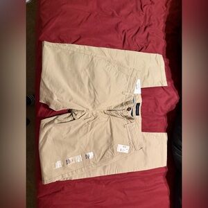 Aeropostale Slim Straight Pants in Tan